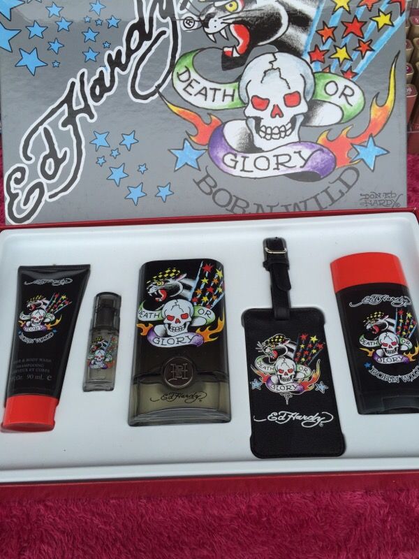 Ed Hardy / Death or Glory Mens Cologne Set