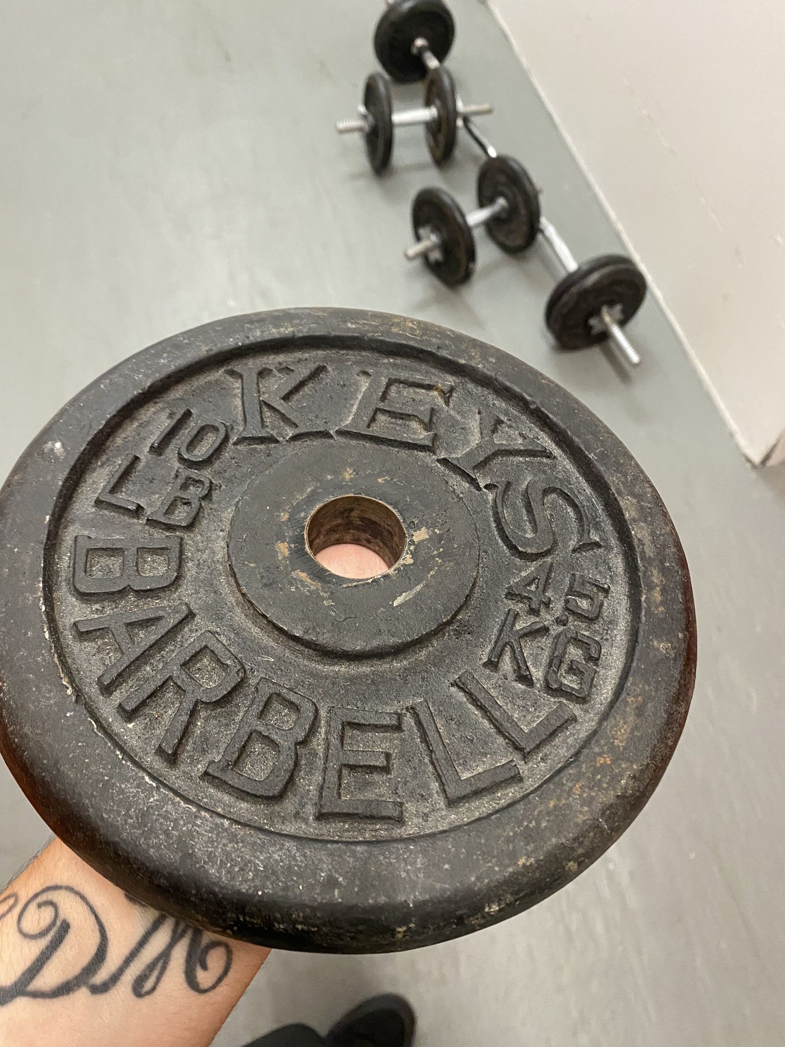 Vintage Keys Barbell Weights 