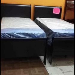 New Twin Size Beds With Mattresses //// Camas Twin Size Con Colchones 