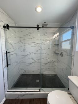 shower doors frameless sliding