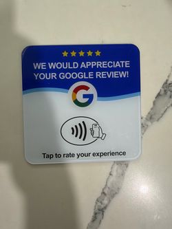 Google NFC review card