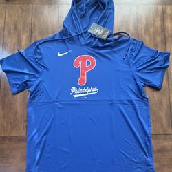 Philadelphia Phillies— Dri Fit Short Sleeved Hoodie — Size XL NWT