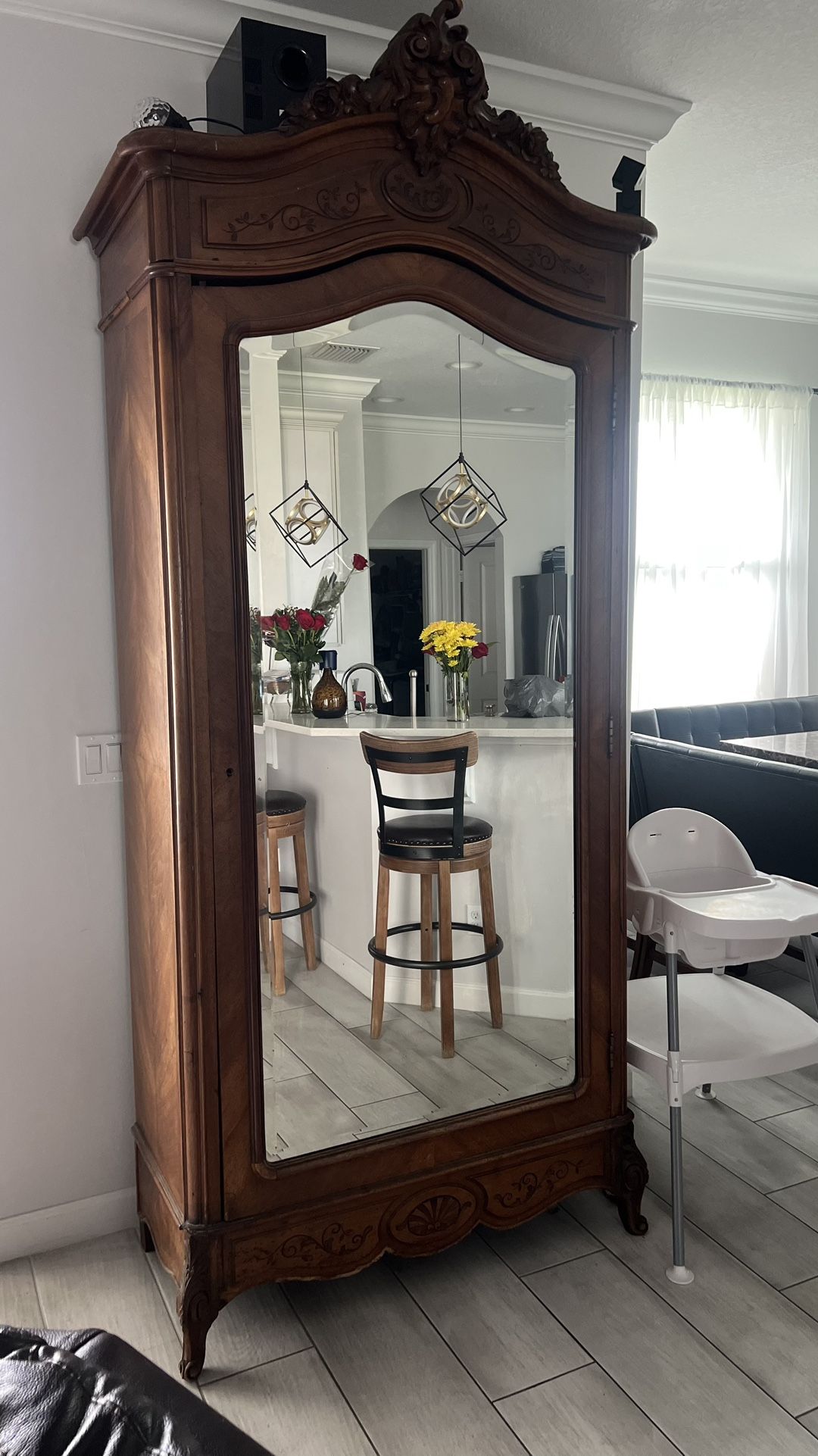 Antique Closet Mirror