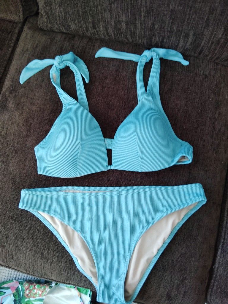 Cyan Blue Bikini
