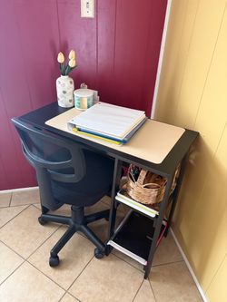 Desk and chair