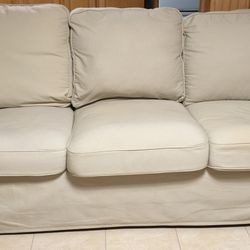 IKEA Ektorp Sofa With 2 Covers