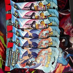 10 Pokémon Scarlet & Violet Journey Together Booster Packs Lot English