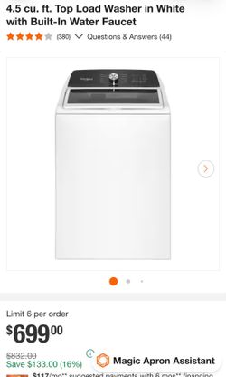 Whirlpool washer