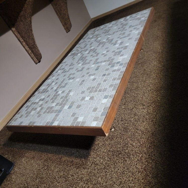 Vintage Hand-made Tile-top Coffee Table