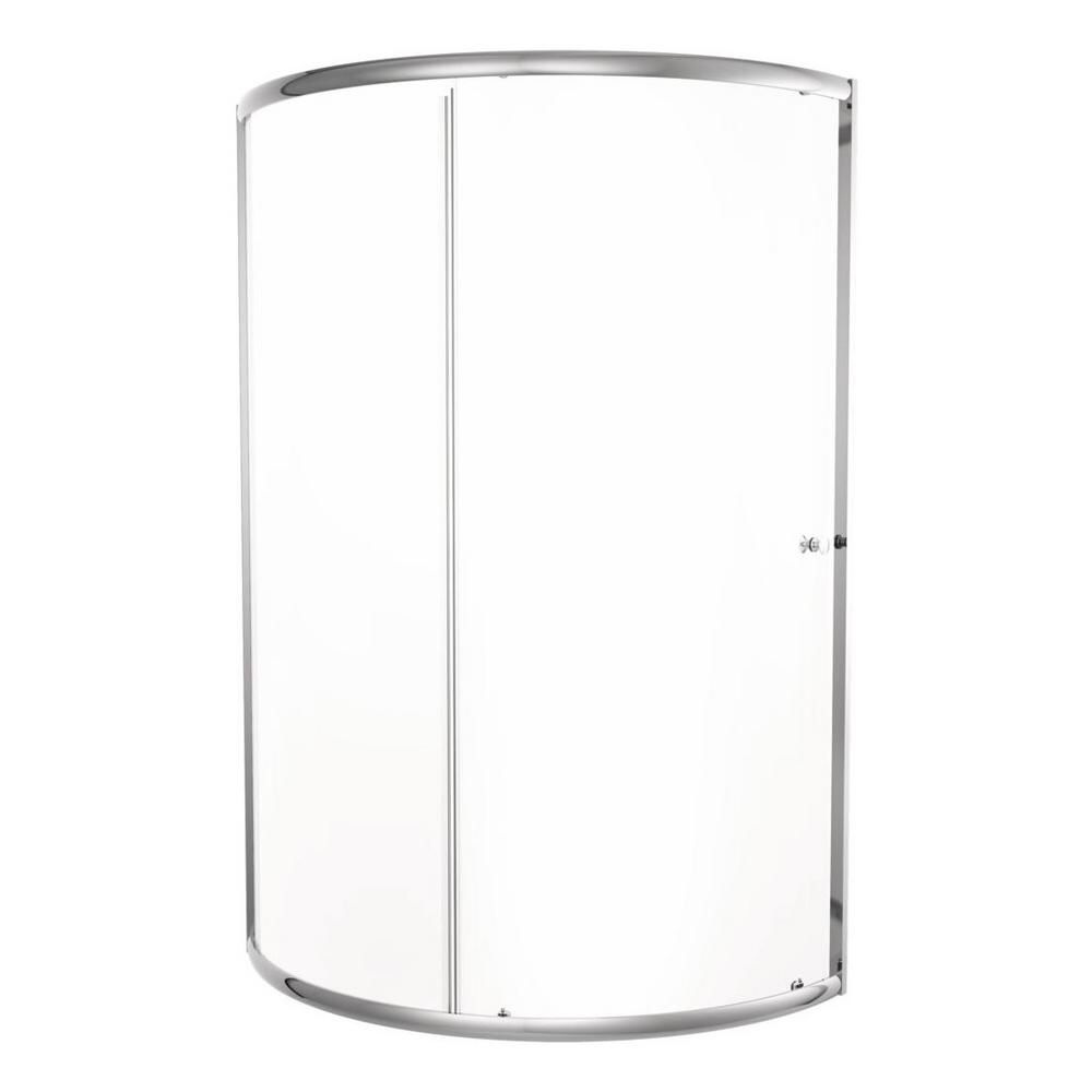 New 38” delta framed corner sliding shower door in chrome $225