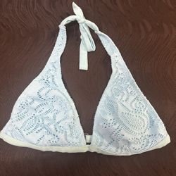 Arizona Jean Company Blue and White Halter Bikini