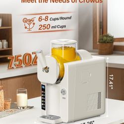 Slush Machine & Ice Cream Maker Machine 2-IN-1, 6 Modes for Smoothies, Milkshakes, Cocktails, Margarita, and Ice Cream, Double-Layer Tank, With Ice Cr