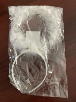 Angel feather light up headband