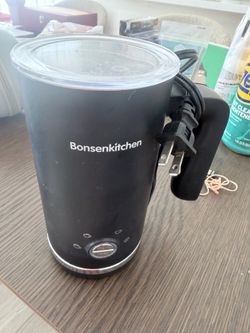 Bonsenkitchen 4-in-1 electric milk frother and steamer