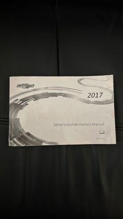 2017 Chevrolet Tahoe/Suburban Owners Manual