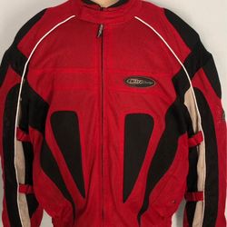 NITRO RACING Motorcycle Jacket 2XL Men Armor, Mesh Fabric, Removable Lining 