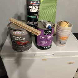 Primer Paint And Brand New Bondo And Reducer 