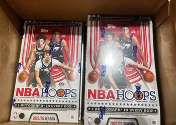 2025/26 Topps NBA Hoops Basketball Hobby Box - Autograph in Every Box!