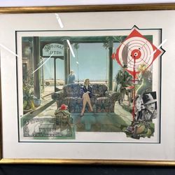 DANIEL AUTHOUART 'THRILLER' (1990) Signed Lithograph 