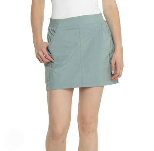 Eddie Bauer Women's Christine Build-in Shorts Cargo Pockets Stretch Skort
