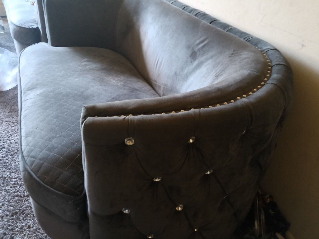 Gray Fairly Used Couch