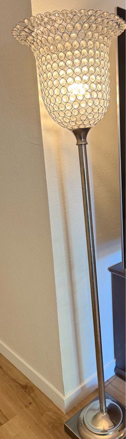 Crystal floor lamp