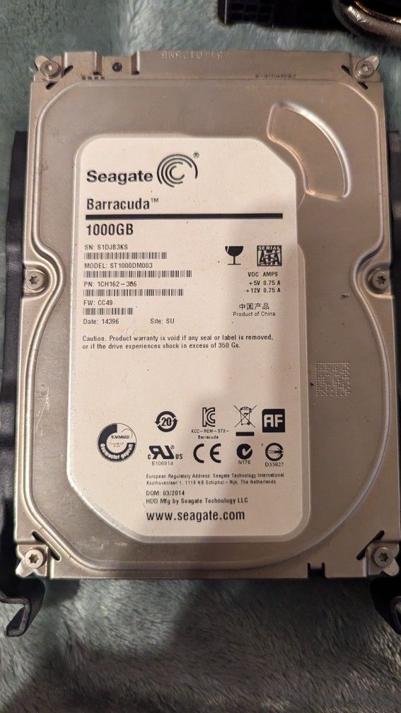 HDD 1Tb And 3 Tb