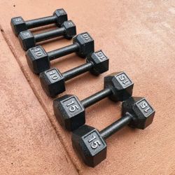 5 10 15.lbs Dumbbells Set 