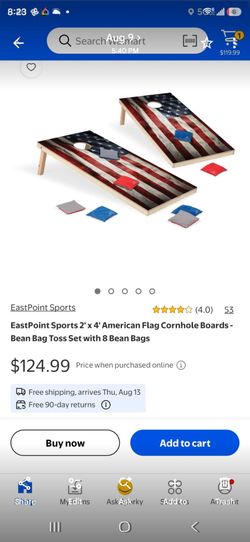 EastPoint Sports American Flag Cornhole Board Set