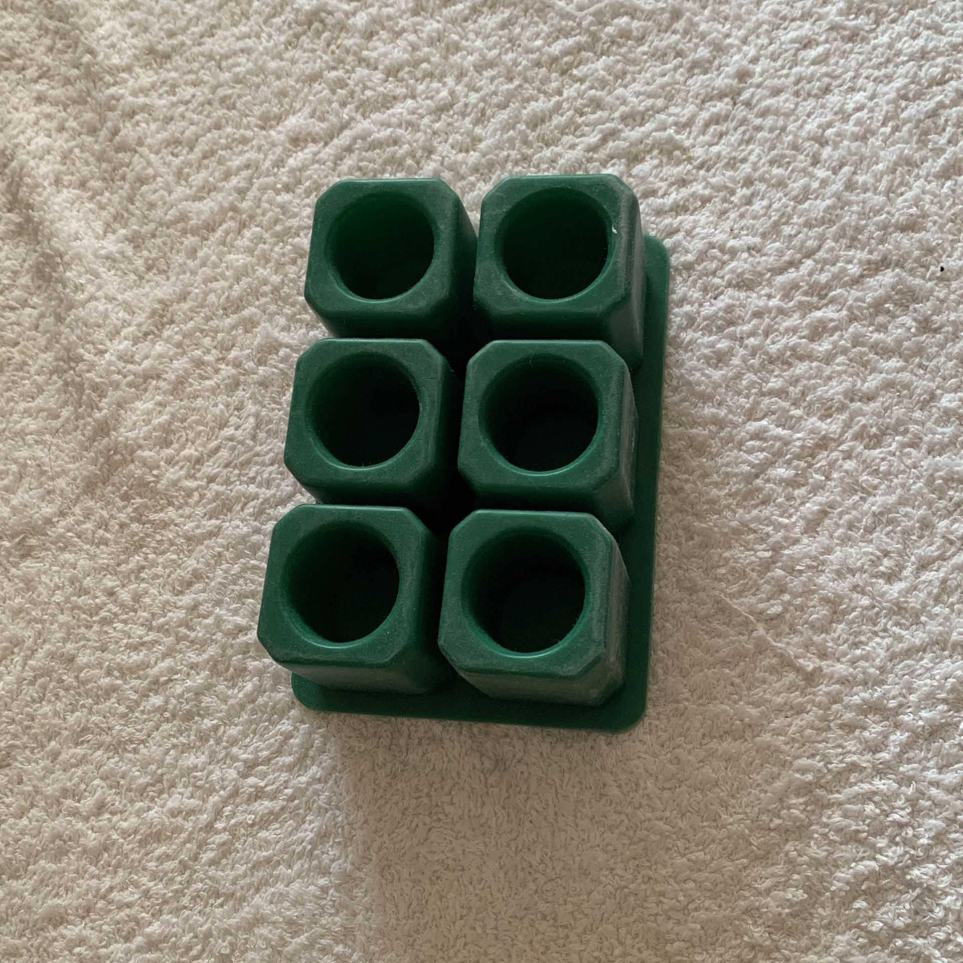 Ice Cube Mold, Soft Silicone, in Green.