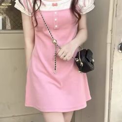 Lolita Pink Cute Mini Dress 