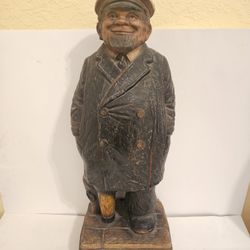 Vintage 60's Hand-Painted Captain Sailor Statue