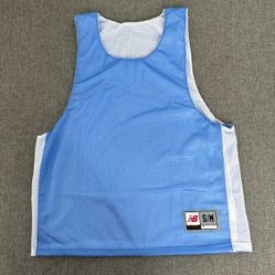 NB New Balance Lightweight Jersey Blue White S/M‎ Adult Sleeveless Round Neck