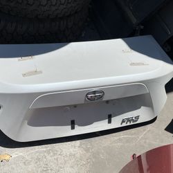 2013 Scion FRS White Trunk Lid Has Holes 