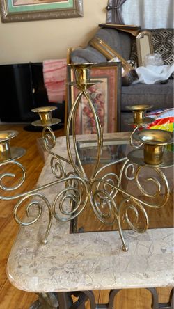 Vase de metal para 5 Vasos home Interior