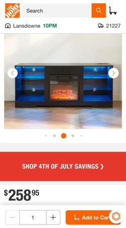Tv fireplace stand