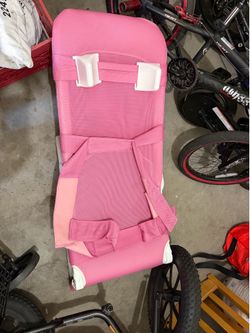 I'm selling a swimming chair for swimming up to about 13 years old in a lying position.