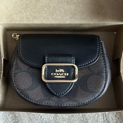 Coach Morgan Card Case/ Signature Canvas