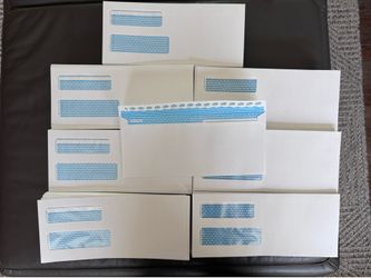 Approx 700 #9 Double Window Security Envelopes
