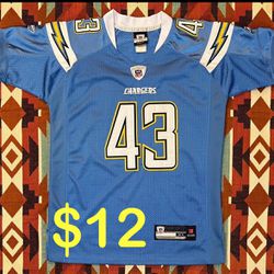 Vintage NFL Reebok San Diego Chargers Darren Sproles #43 Jersey Youth XL Made in Korea