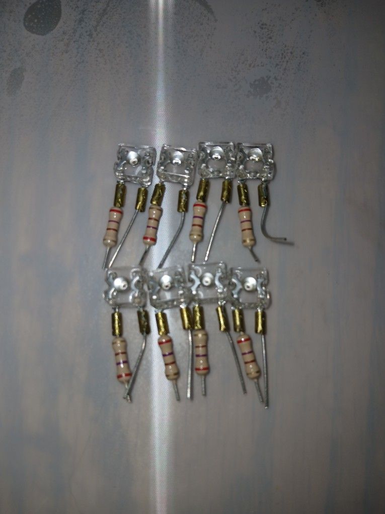 8 Micro Lights With 7.7 kohm Resistor - $8