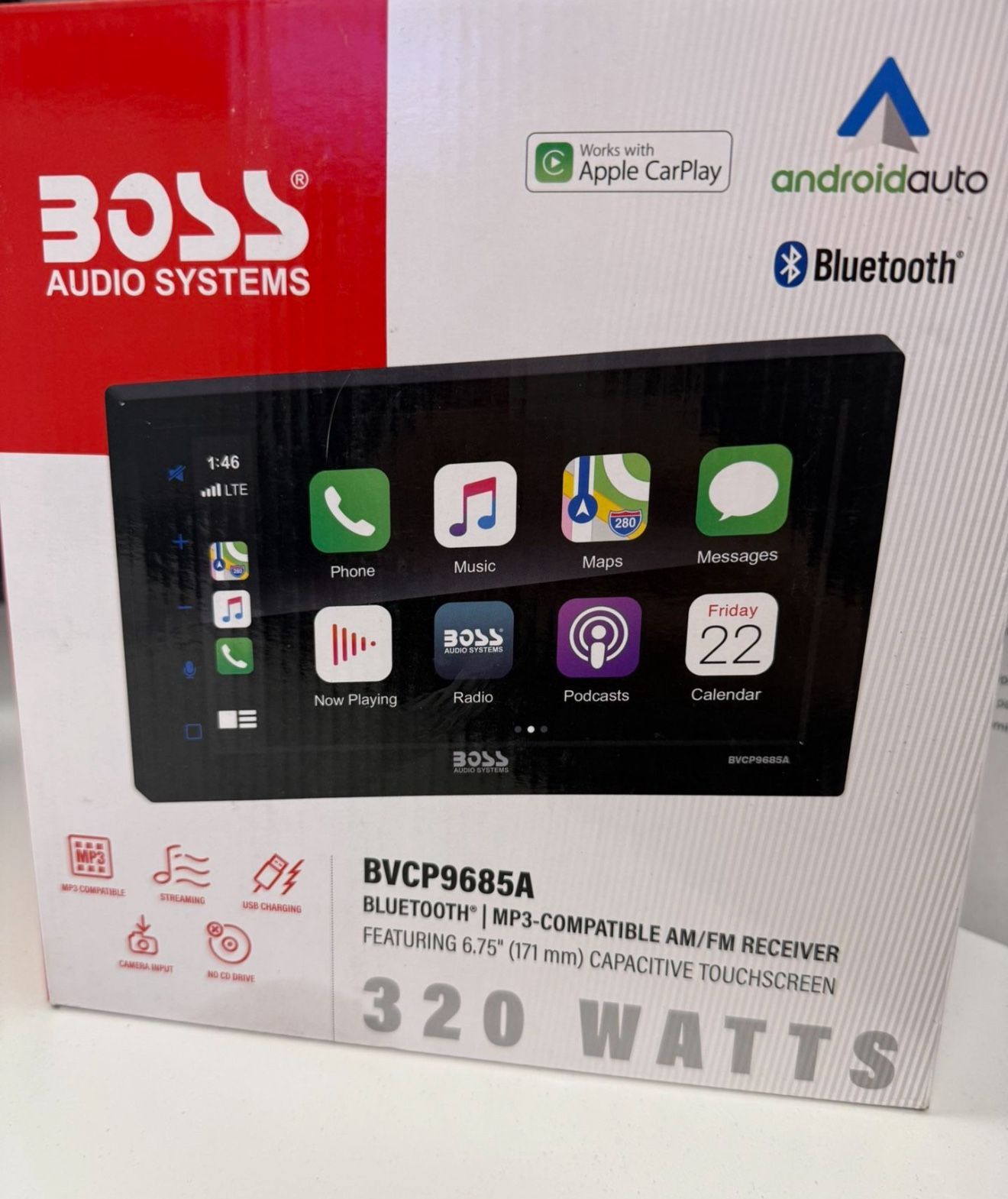 Boss Audio Systems Double Din Stereo BVCP9685A