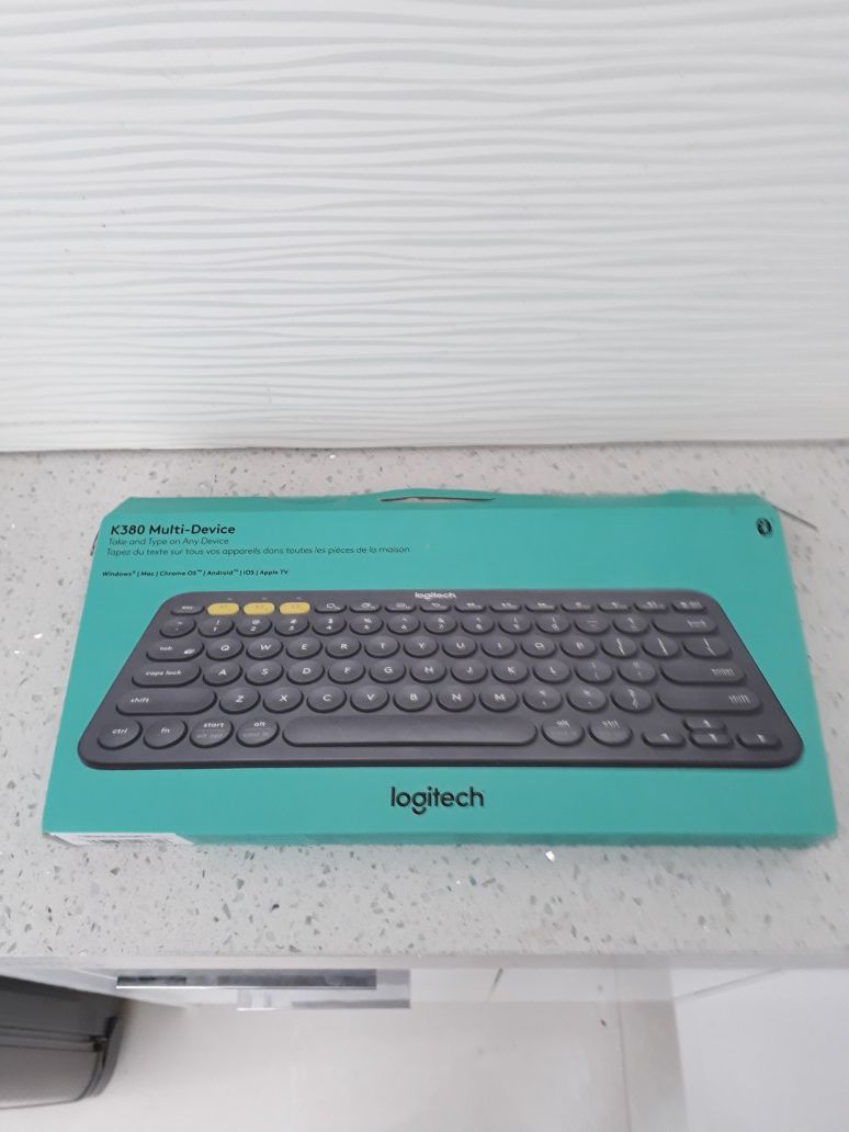Logitech bluetooth wireless keyboard...NEW never used. Did not work with my computer