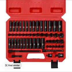 Casoman 55PCS 1/4 Inch Drive Master Impact Socket Set