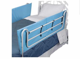 0752: Bed Rail Cover, Bed Rail Padding and Bed Bumper Pad for Elderly, Disabled or Handicapped, Rails Not included, Padded Cover Only, Blue, 60 x 15 x