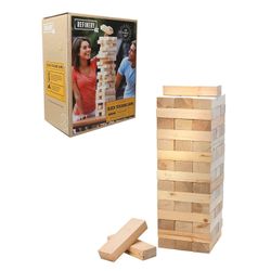 Refinery wood block stacking game -3.5ft