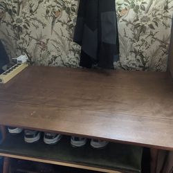 Kitchen Table with fold-down sides & 4 Chairs