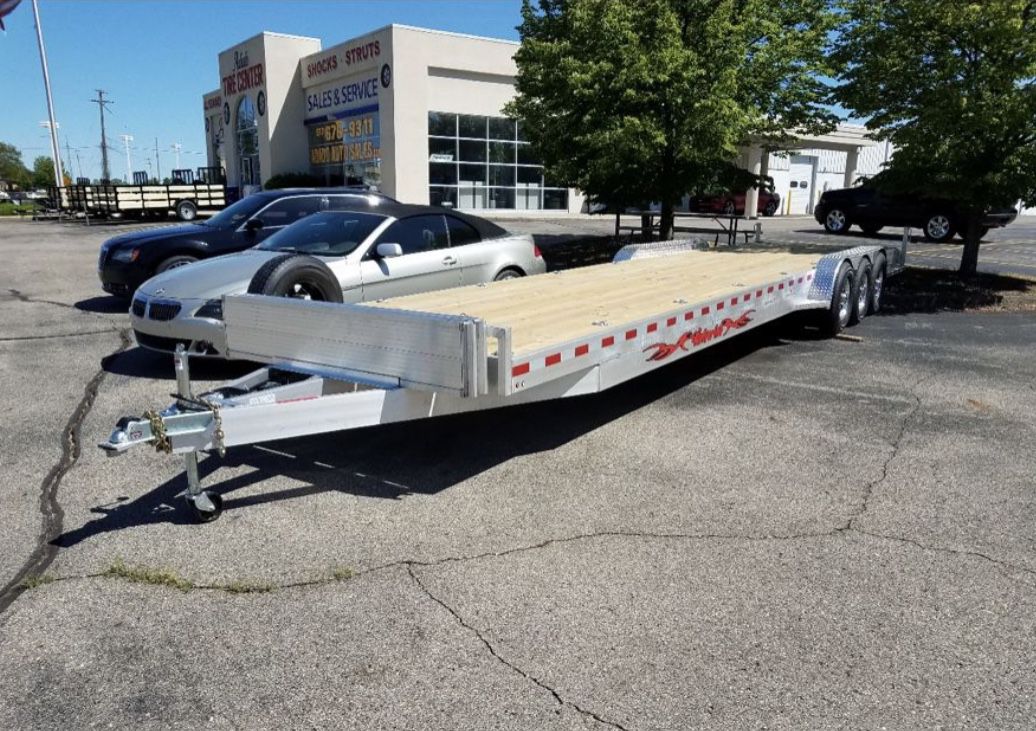 Wolverine aluminum trailer 2 car hauler