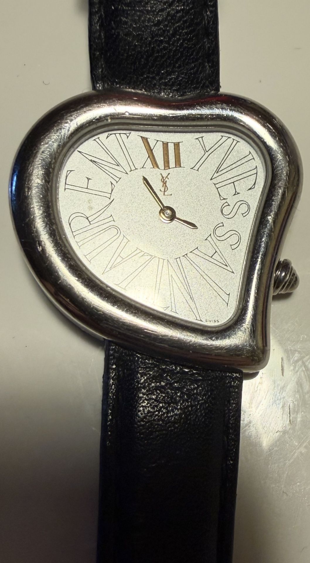 YSL Yves Saint Laurent Genuine Buckle, Silver Watch