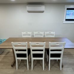 Dining Table Set (6 Chairs Included)